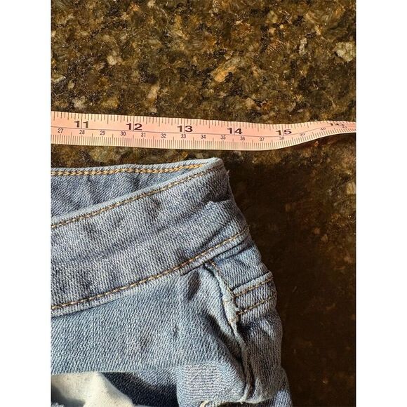 Sonoma Women's Blue Cut-Off Denim Shorts Size 10 Distressed Casual - Picture 2 of 6